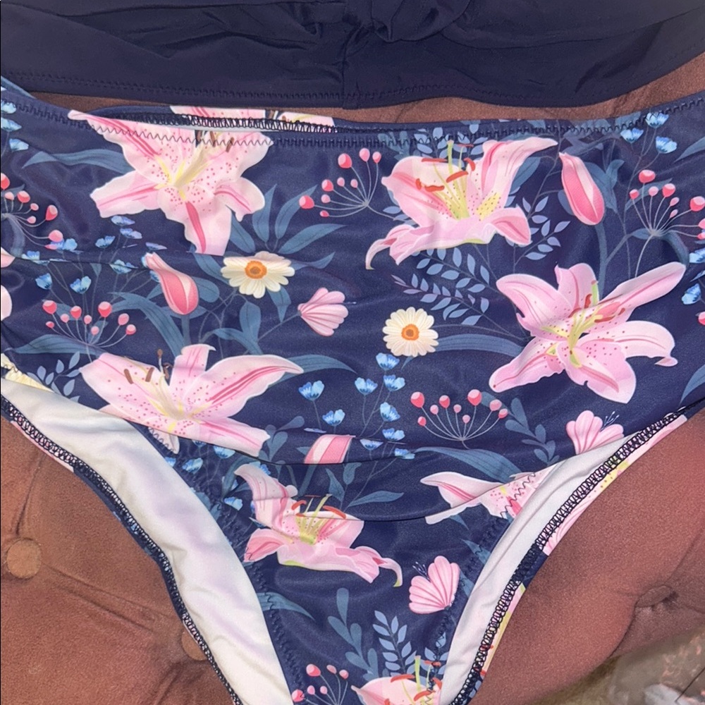Floral Ruffle Swimsuit - Picture 2 of 8